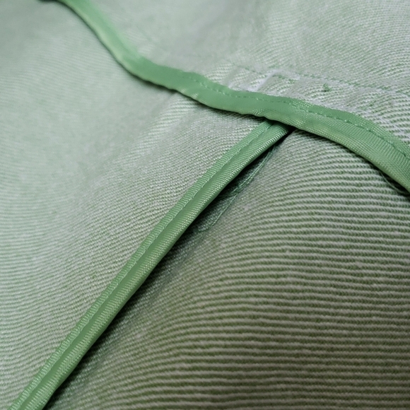 SUSAN GRAVER DENIM JACKET SZ L LIGHT GREEN - Picture 8 of 8